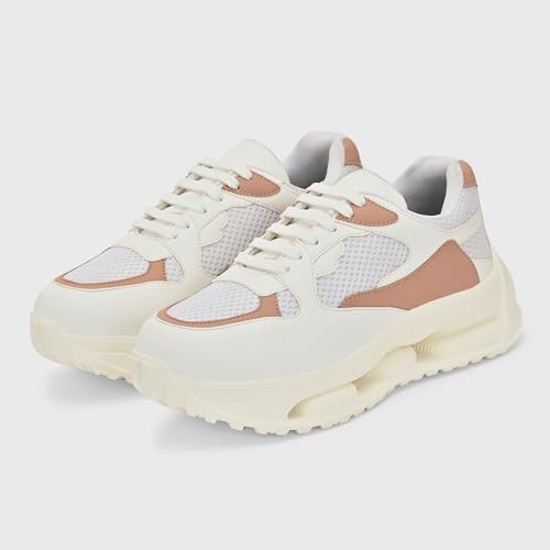 Image of Centrino Women Sneaker | Cushioned Insole for Comfort | Stylish Lace-Up Design | Perfect for Casual Outfit for Girls (9249)