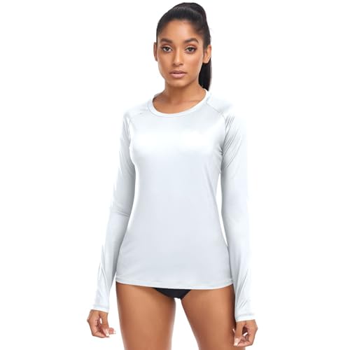 Sun Shirts UPF 50+ Protection Womens Sweatshirt Hiking Outdoor Blue