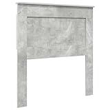 vidaXL Cabecero con cabecera Gris Concreto 90 cm Madera contrachapada, Mejora tu habitación