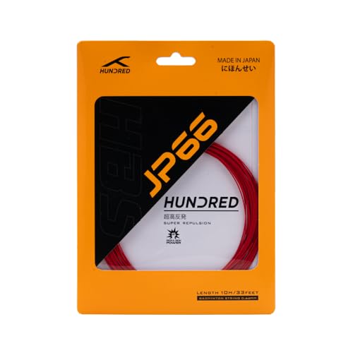 Image of Hundred JP 66 Badminton String | 0.66 mm High Repulsion & Control | Premium Hitting Sound & Shock Absorption | Durable Multi-Filament Nylon