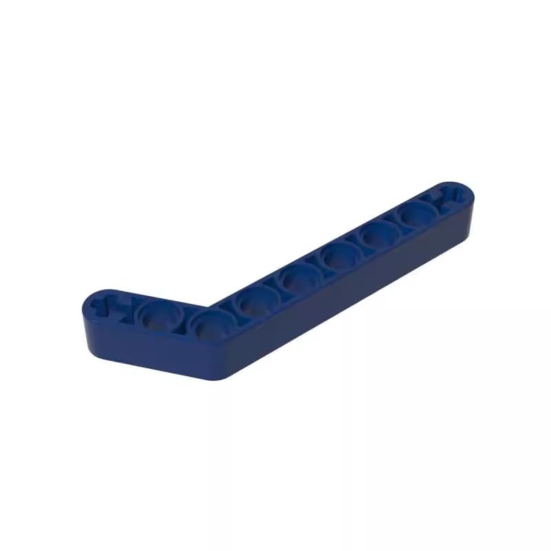 Gobricks GDS-674 Technic Beam 1 x 9 Bent (7-3) Thick 50PCS Compatible with Lego Toy 32271 42160 DIY Parts and MOC Components for Major Brick Brands Color:Dark Blue 140