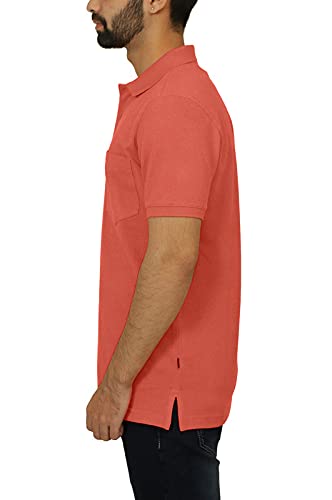 Image of Celsius Men's Half Sleeve Classic Solid Pique Polo with Pocket