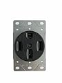 SELECT Lighting SL-DR50A-4S Volt Straight Blade Device, NEMA 14-50R, 50 Amps 125/250V Range Receptacle, Flush Mounting Power Outlet, Grounding, 3 Pole 4 Wired