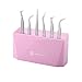 Pretty memory Lash Extension Stand 6 Holes Tweezers Holder Stand Display Storage for Eyelashes Extension Supplies Accessories Tools, Pink