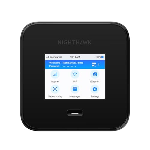 NETGEAR Nighthawk M7 Pro Mobiler Hotspot-Router 5G, entsperrt, Internationales Roaming in...