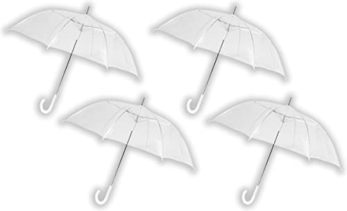 Parapluie transparent chic pour un mariage pluvieux réussi