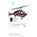 Goekhyrani RC Helicopter Model, A61 1/53 Scale Air-Wolf 2.4G 4CH Single Rotor RC Plane with Optical Flow Altitude Hold (RTF Version/Black and White)
