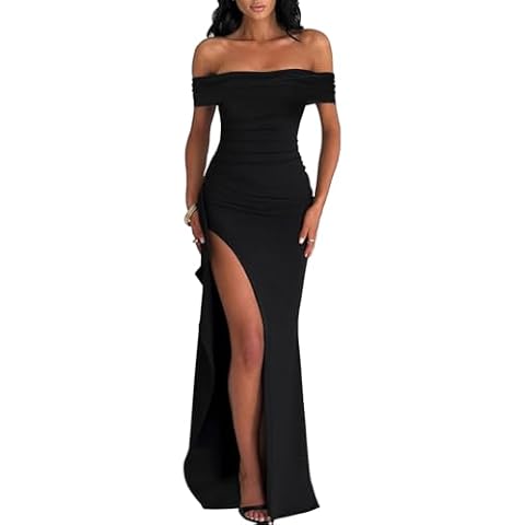 RPAEOY Robe Femme Sexy Épaules Dénudées Cover