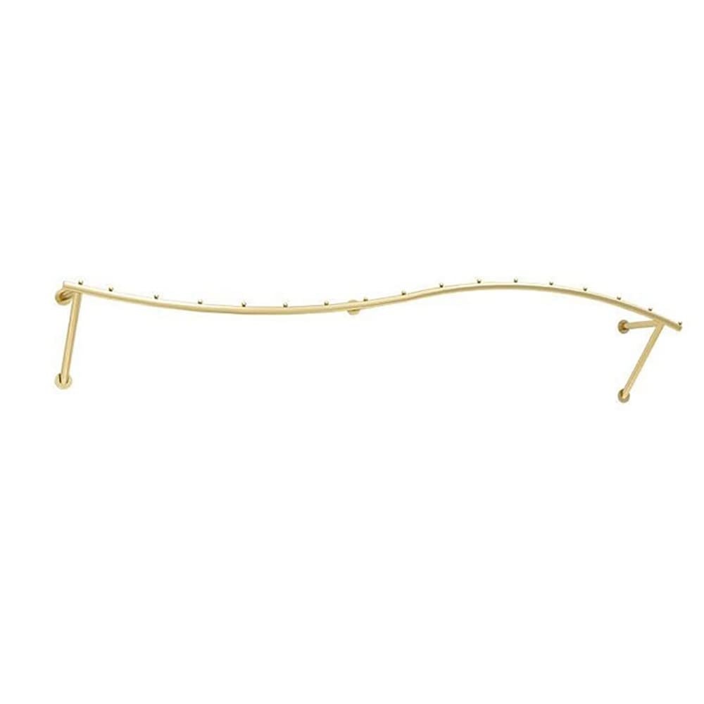 CENAP Gold Wall Mounted Clothes Rack Clothes Rail, Modern Industrial Wedding Hanger Coat Rack For Clothing Store, Creative Boutique Clothing Store Display Rack
