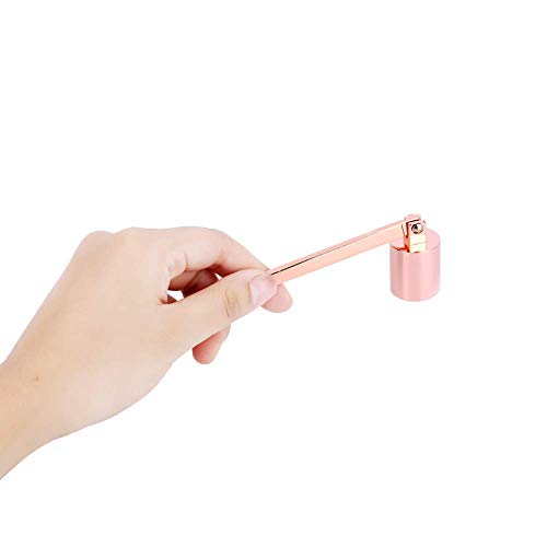 Candle Snuffer, Fashion Stainless Steel Straight Tube Shaped with Long Handle for Putting Out Extinguish Candle Wicks Flame Safely(Rose Gold) - Image 4