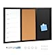 DOLLAR BOSS Kombitafel Pinnwand Magnettafel Whiteboard 45×60cm Kreidetafel, Magnetische Kreidetafel Kork Pinnwand Magnetisch, Schwarz Memoboard Küche Weekly Planner mit Stecknadeln Magneten und Marker