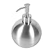 Distributeur de savon de comptoir en forme de boule en acier inoxydable 500 ml, bouteille de distributeur de savon de comptoir, bouteille de distributeur de pompe liquide 500 ml