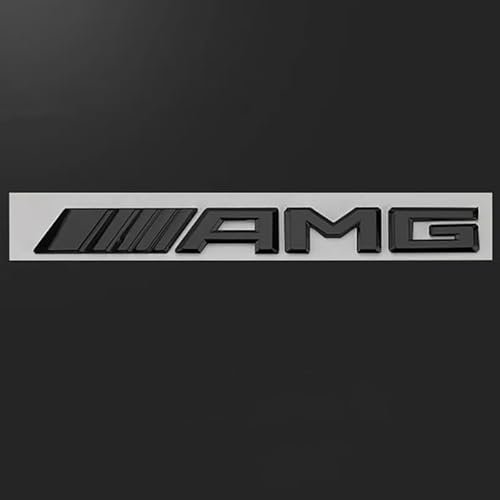 Emblem Badge Decal Logo for Mercedes-Benz AMG, Emblem Sticker Letters Sign Automobiles Logo Car Logo Auto Decorative,A