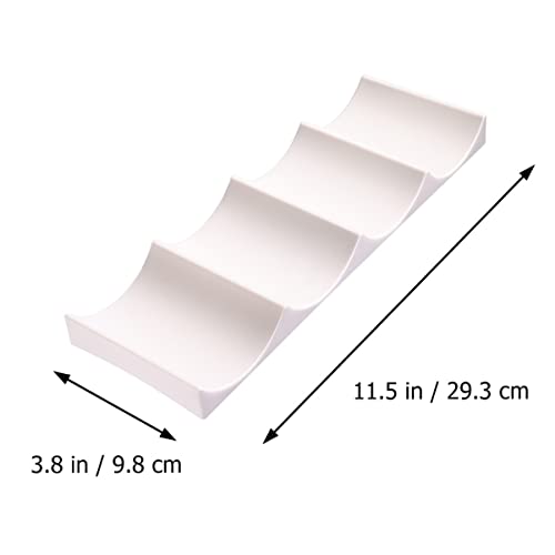 Soporte para botellas de vino estilo europeo apilable 4 piezas miniatura 2
