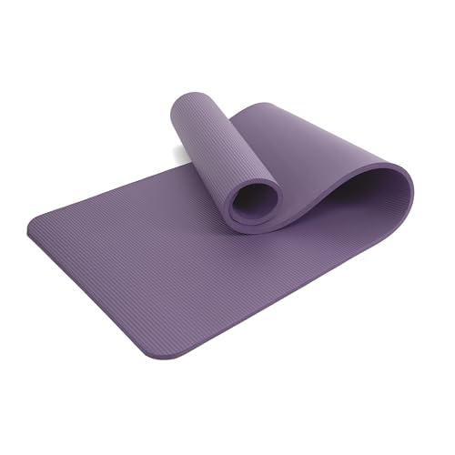 BESCH Esterilla de Fitness 185x61cm de Espuma NBR Alta Densidad para Gimnasia Estiramientos, Yoga, Pilates Antideslizante - Colchoneta Deporte Gruesa 12mm