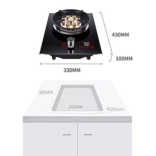 Estufa empotrable de gas 1 puesto 33 cm 220V miniatura 6