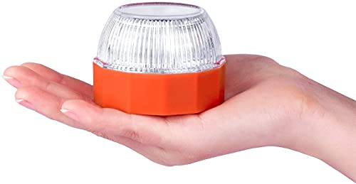 RAYPOW Luz de Emergencia V16 Homologada · Help Flash Homologada DGT · Luz Emergencia Imantada para Coches y Motocicletas · Resistente a la Lluvia y la Nieve · Incluye Pila y Destornillador