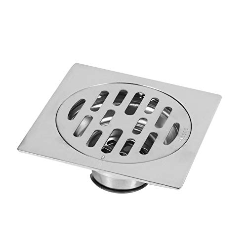 Candeon Floor Drain - Thick Stainless Steel Square Anti‑Odor Bathroom Floor Drain Cover Waste Gate Shower Drainer(2) - Image 4