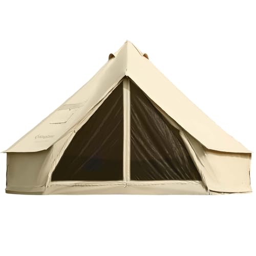 KingCamp Canvas Bell Yurt Tents, 4 Seasons Large Waterproof & Windproof Luxury Glamping Tent miniatura 1