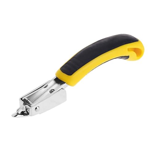 Opatiny Herramienta profesional para quitar grapas de tapicería con mango ergonómico de goma para muebles, suelos y cajas de madera