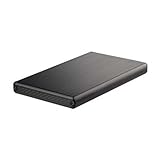 Carcasa de aluminio compatible con discos duros de 2.5" SATA I, II y III de hasta 9.5mm de alto