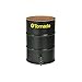 Vacuum Drum, Open Head, 55 gal, Steel, Black