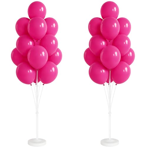 Image of Balloon Column Kit for Floor Set 2 with Stand for Birthday Party Decor