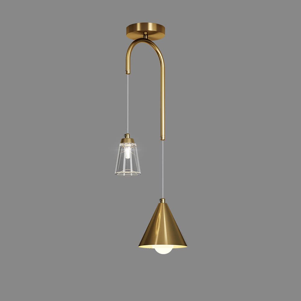 Suspension réglable double tête finie la hauteur sous plafond