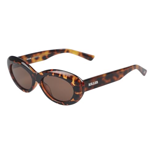 Image of KILLER Women's Sunglass, Oval Shaped Acetate Frame Polarized Lens Sunglasses Case For Women, Girls, Gradient Lens Sunglasses
