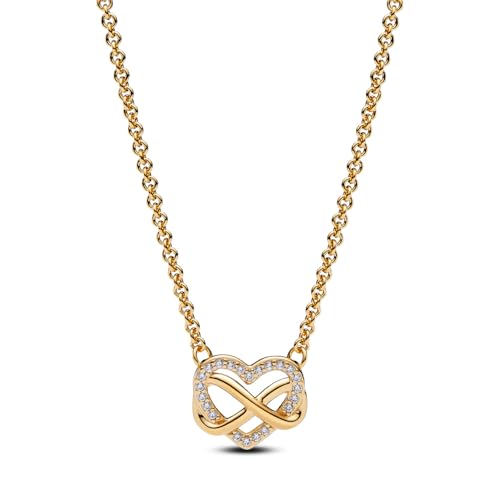 PANDORA Sparkling Infinity Heart Collier Necklace - With Gift Box - 50 cm