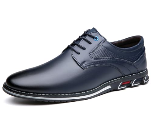 Image of Men's Premium Stylish Oxford Shoes Casual Lace Up Walking Business Driving Dress Shoes