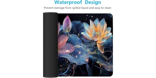 Tapis de souris grand format RêVe antidérapant pour PC et ordinateur