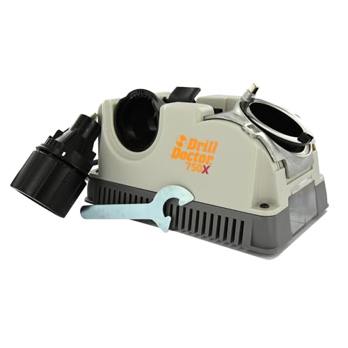TIVOLY - Drill Doctor XP 750 - Affûteuse pour Tous Types de Forets Métaux et Béton Ø 2,5-19 mm - Affûtage Dépouille Conique et Pointe en Croix - Angle de...