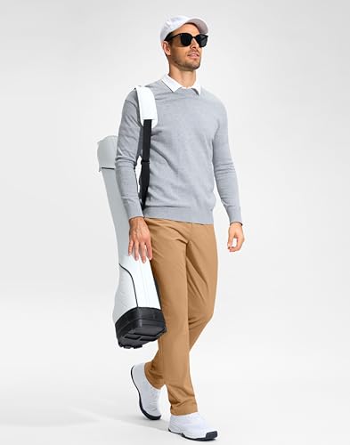 Image of G Gradual Mens Golf Pants Stretch Dress Casual Pants 30 inch /32 inch /34 inch Lightweight Work Travel Slacks for Men with 4 Pockets