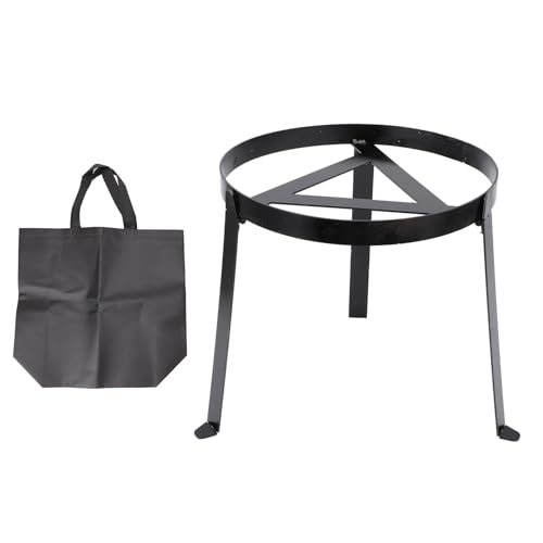 Tissting Campfire Tripod, 245mm/9.65in Folding Camping Tripod Grill Open Fire Cooking Stand Cast Iron Camping Stand for Oven for BBQ Picnic Hiking Camping Cooking
