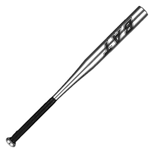 CZ-XING Baseball Batï¼ŒAluminium Alloy Softball Stick Bats Optimum Baseball Bats Full Size Adult Child Outdoor Practise and Home Entertainment Traing (Silver, 32in)
