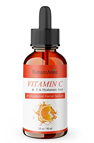 Anti Aging Vitamin C Serum for Face serum with Hyaluronic Acid, Vitamin E, Organic Aloe Vera Jojoba Oil, Hydrating & Brightening Serum for Dark Spots, Fine Lines, Wrinkles, and Dark Circle Remover