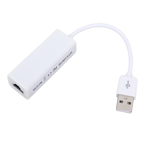 USB to Ethernet Adapter, 100Mbps Ethernet Adapter, USB to RJ45 Network Adapter Stable High Speed Connection for Wins 98SE Me 2000 Vista 7 8 10