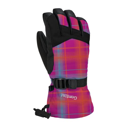 Gordini Kids' Charger Glove, Pink Plaid, Large