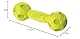 Nerf Dog Hundespielzeug Squeak Barbell, Hantel mit Quietscher, farblich sortierte Lieferung grün oder rot, 17,6cm