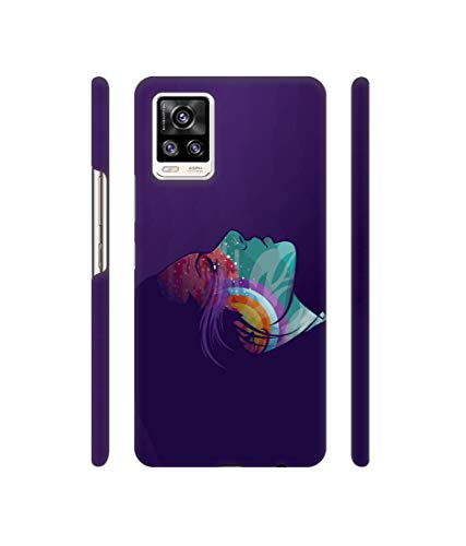 Image of Vector Girl Design 3D Printed Hard Back Case Cover for Vivo V20