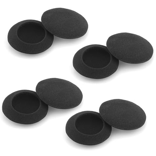8 Piezas 55mm Almohadillas Repuesto Auriculares, Almohadillas Espuma Negras, Almohadillas Auriculares, Reemplazo Cojines Auriculares,Universales Esponja,Para Auriculares Audio