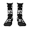 67 Meme Socks for Women Men Boys Girls 6 7 Number Design Funny Mason Six Seven Creams Drips Baseball Socks (D)