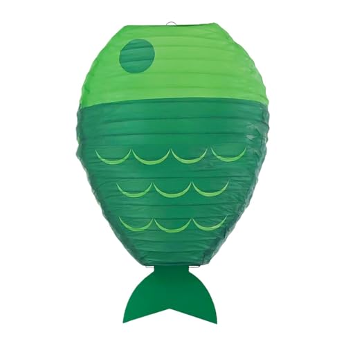 FashionCha Paper Lantern under The Sea Theme Party Decorations Decorative for Indoor Outdoor, Green