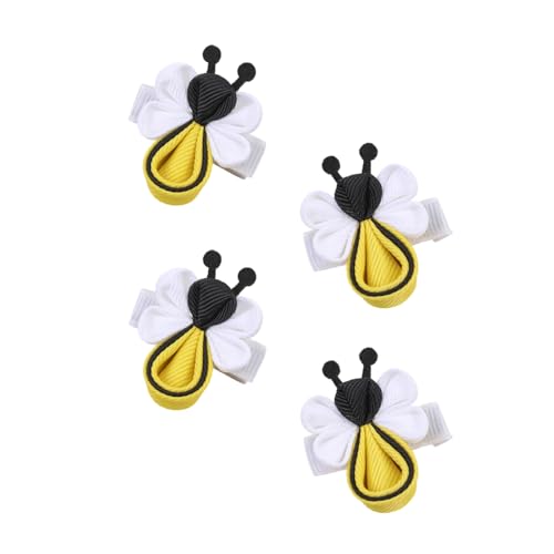 Set de 4 pinzas para cabello con diseño de abeja miniatura 1