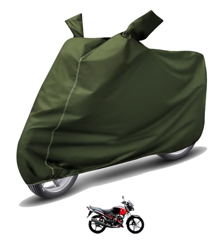 Image of Auto Hub Waterproof Bike Cover Compatible with Yamaha Gladiator Dustproof, UV Protection Two Wheeler Bike Gladiator Cover - Green