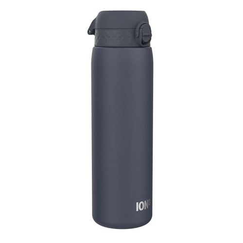 ION8 Stainless Steel Water Bottle, 1200 ml, Ash Navy Blue