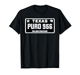 Simple “PURO 956” Texas License Plate Graphic T-Shirt