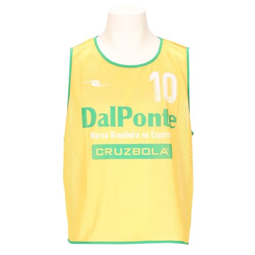 DalPonte DPZ124 Men's Soccer Futsal, Sublimation Bibs, Set of 10, Yellow (YEL), One Size Fits All