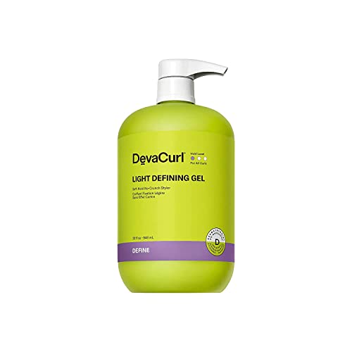 DevaCurl Light Defining Gel Soft Hold Non-Crunch Styler | Non-Flaking Formula | Brings Natural Texture | All Curl Types
